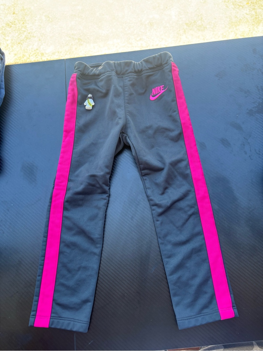 Nike Black Sweatpants with Hot Pink Side Panels